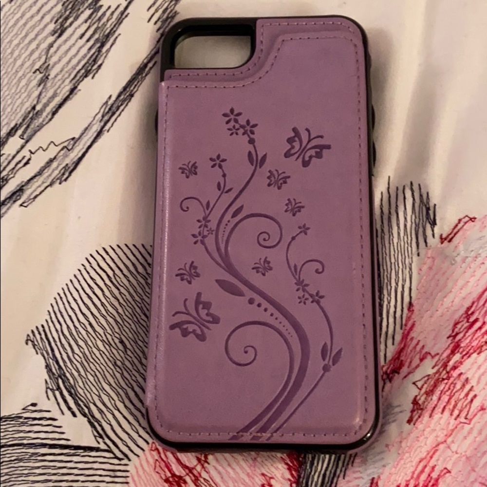 Purple iPhone case.